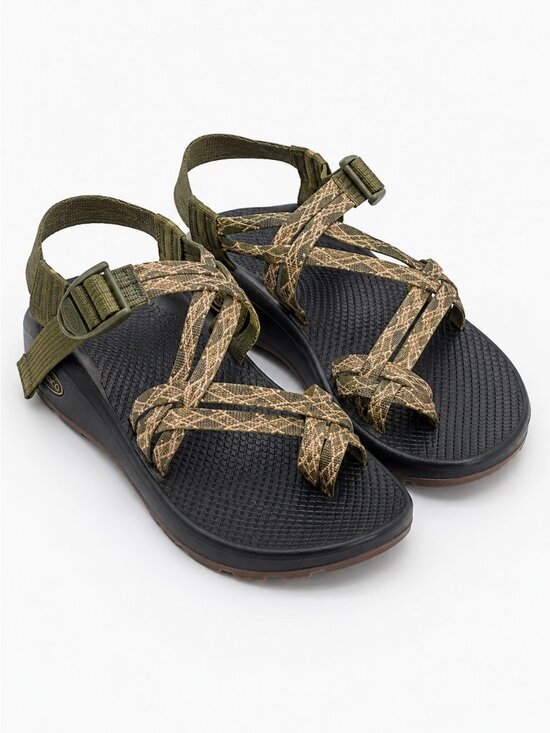 Chaco Shoes - Chaco Hiking Sandals Olive Geometric Adjustable Sport Sandals Women's Size 7